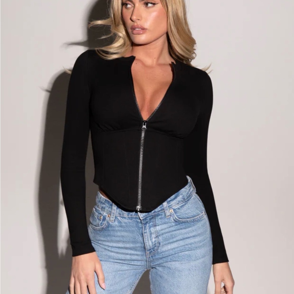 TA3 Long Sleeve Corsety Top